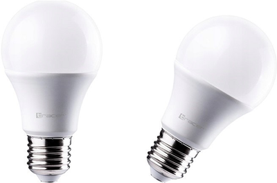 Лампа світлодіодна TRACER E27 9W=60W 3000K, 2 шт (TRAZAR46501)