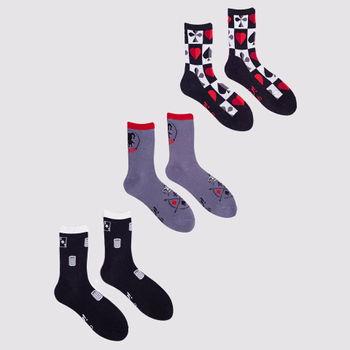 Набір шкарпеток чоловічих Yoclub 3-Pack SKA-0071F-AA00-001 котон 43-46 3 пари Різнокольоровий (5904921642255)