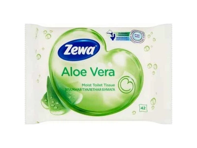Туалетний папір вологий ZEWA 42шт Aloe Vera