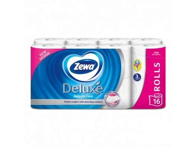 Туалетний папір ZEWA Deluxe білий, 3 шари, 16 рулонів