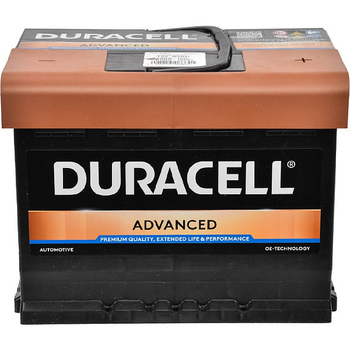 Аккумулятор автомобильный Advanced 62Ач 550А "+" справа DURACELL, DA62H