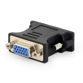 Adapter Gembird DVI-A (24+5)-pin to VGA 15-pin Black (A-DVI-VGA-BK)