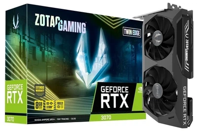 Відеокарта Zotac RTX 3070 8GB GAMING Twin Edge GDDR6 256 bit PCI-E 4.0x16 Б\В - Б/У