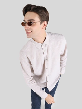Рубашка мужская Colin's CL1063686SAN XL Sand (8683197581471)