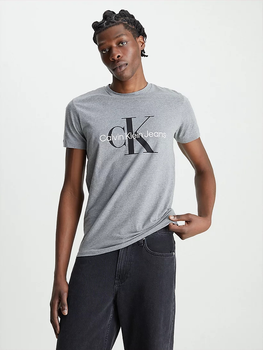 Koszulka męska bawełniana Calvin Klein Jeans J30J320935-P2D S Szara (8719855869084)