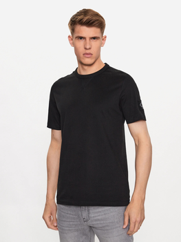 Koszulka męska bawełniana Calvin Klein Jeans J30J323484-BEH S Czarna (8720108076197)