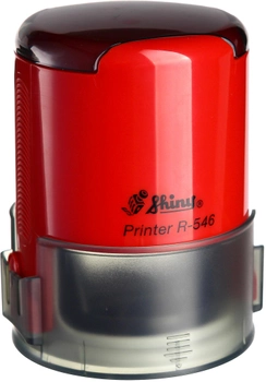 Оснастка для круглой печати d 46 мм Shiny R-546 красный корпус с крышкой (4710850546233)