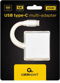 Адаптер-перетворювач Cablexpert USB Type-C multi-adapter Silver (A-CM-HDMIF-02-SV)