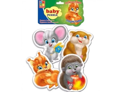 Бебі пазли Пухнастики, Vladi Toys (укр.), VT1106-89