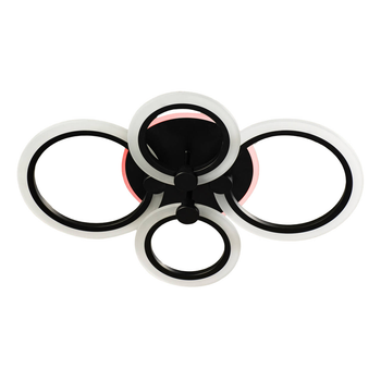 Люстра світлодіодна SY-5333/2+2 BK+RGB 80+20W