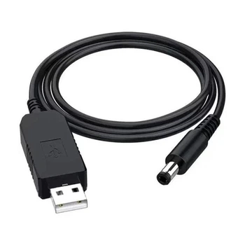 Кабель преобразователь напряжения с USB 5V на DC 9V (5.5/2.1mm) 0.8м для модемов Wi-Fi роутеров хабов свитчей от Power Bank UKC 9в