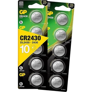 Батарейка дискова GP CR 2430 3V Lithium 10 шт.
