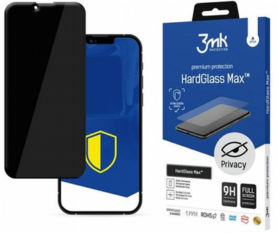 Szkło hartowane 3MK Hard Glass Max Privacy do Apple iPhone 13 Pro Max czarne (5903108444422)