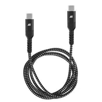 Кабель зарядки/синхронизации 2E 2E-CCCCAL-WH USB-C-USB-C 1м 240Вт плетеный черный