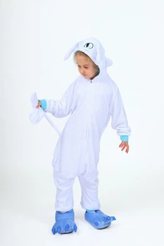 Піжама кігурумі Kigurumi Беззубик Денна Фурія для дівчаток Білий на зріст 130-144 см (204641)