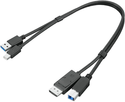 Kabel Lenovo ThinkStation mDP + USB-A 3.0 do DP + USB-B 3.0 Dual Head (4X91D11453)