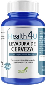 Натуральна харчова добавка H4u Levadura De Cerveza De 400 мг 180 таблеток (8436556080081)
