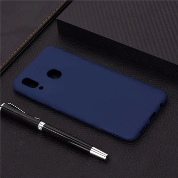 Чехол Logarm TPU Matte для Samsung A205F Galaxy A20 / A305F Galaxy A30 2019 Синий Без бренда