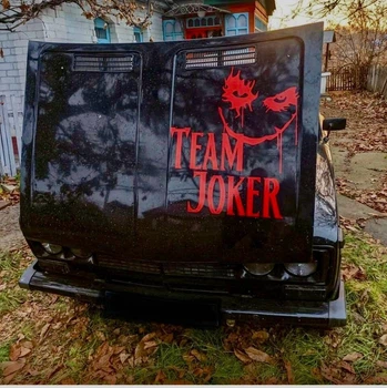 Виниловая наклейка на авто/мото на стекло/кузов "Джокер, Бетмен - Joker" Любой цвет/Размер