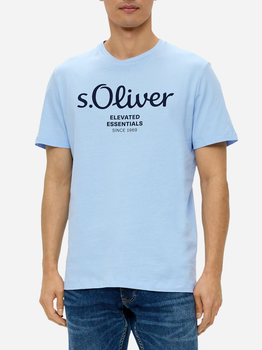 T-shirt męski bawełniany s.Oliver 10.3.11.12.130.2152232-53D1 M Niebieski (4099975523993)