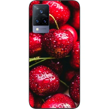 Силіконовий чохол SMTT для Vivo V21 з зображенням Вишня.