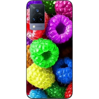 Силиконовый чехол SMTT для Vivo V21 с картинкой Малина
