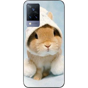 Силиконовый чехол SMTT для Vivo V21 с картинкой Зайчик