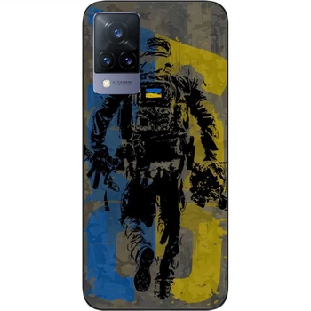 Силиконовый чехол SMTT для Vivo V21 с картинкой ЗСУ