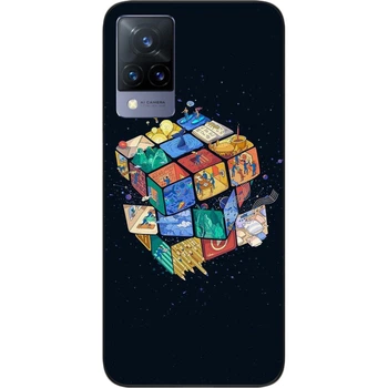 Оригинальный бампер SMTT для Vivo V21 с картинкой Кубик