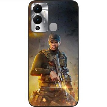 Силіконовий чохол SMTT для Infinix Hot 12 Play з зображенням Call of Duty Gaz Газ