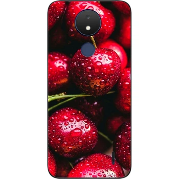 Силиконовый чехол SMTT для Nokia C21 с картинкой Вишня