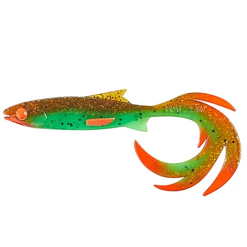 Виброхвост Balzer Shirasu Reptile Shad 7см 1.5гр 1шт. Chartreuse Motoroil