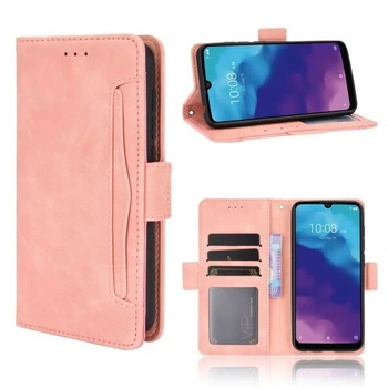 Чехол-книжка с кармашками Deexe Wallet Stand для ZTE Blade A7 (2020) 64GB - Rose Gold