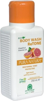 Гель для душа Pura Natura Eco Body Wash ReTone Grapefreuit Essential Oils Тонизирующий 250 мл (8000921214137)