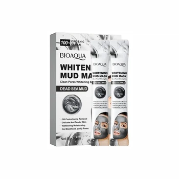 Глиняная маска для лица с грязью мертвого моря Bioaqua Dead Sea Mud Whitening Mud Mask, 10 сошеток по 8 г