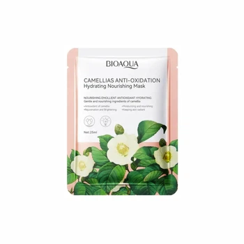 Тканевая маска для лица с экстрактом камелии Bioaqua Camellias Anti-Oxidation Hydrating Nourishing Mask, 25 мл