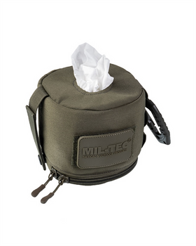Підсумок Mil-Tec Для серветок і туалетного паперу Олива MOLLE TISSUE CASE OLIV (16000101)