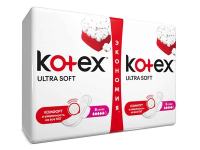 Прокладки гігієнічні KOTEX 16шт 5 крапель Ultra Super