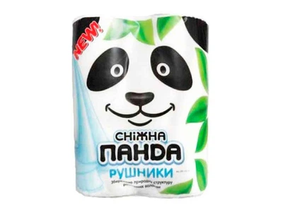 Рушники паперові СНЕЖНАЯ ПАНДА 2 шт/уп