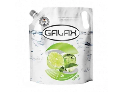Мило рідке GALAX 1,5л Антибактеріальне з екстрактом лайма, 1.5кг Doypack