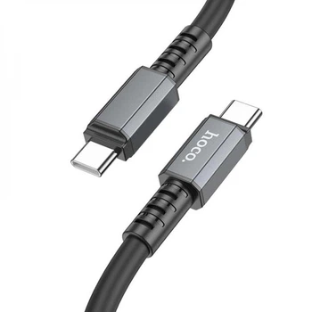 Кабель мережевий Hoco X85 Type-C - Type-C 1М 3А PD 60W на телефон Android Чорний