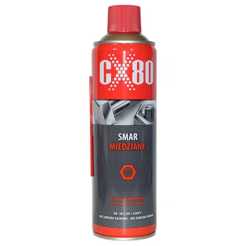 Аэрозоль-смазка спрей медный универсальный антиадгезивный CX80 Copper Grease anti-adhesive Aerozol (Смазка-cпрей медная) (Kupferschmiermittel) (Smar Miedziany) (500 мл) (xx)