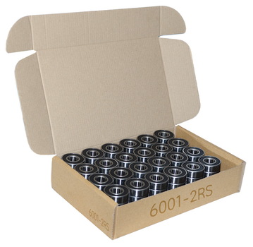 Комплект подшипников KT 6001 2RS (упаковка 100 штук)(180101) (12x28x8)