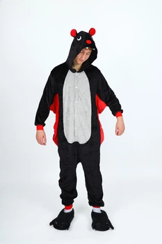 Мужская кигуруми пижама Kigurumi Кажан Летучая Мышь Черный XL 175-185 см. (1052/2)
