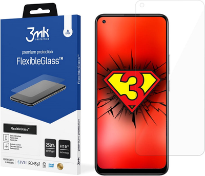 Захисне скло 3MK Flexible Glass для Realme 8 (5903108376099)