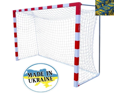 Сітка на ворота 3х2х0,8х1м. "X2" (шнур 4,5 мм. PP, Blue-yellow)