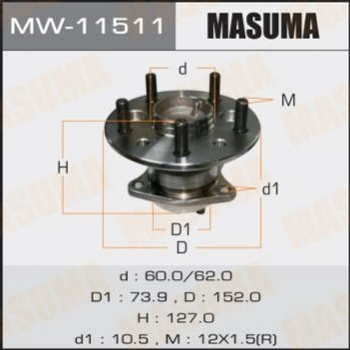 Подшипник ступицы MASUMA MW11511 Toyota Camry, Avalon; Lexus ES 4246048011, 4246006021, 4246006030