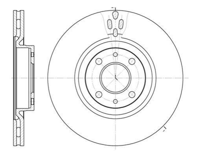 Тормозные диски REMSA 631611 Fiat Doblo 90813038, 71772274, 71769483