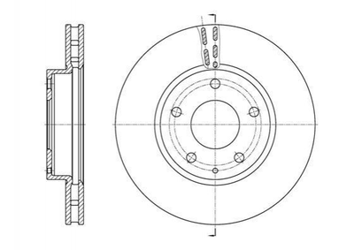 Тормозные диски ROADHOUSE 61573.10 Mazda 3 B45A33251A