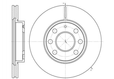 Тормозные диски ROADHOUSE 666510 Opel CORSA; Land Rover Freelander 230569, 569021, 9195985